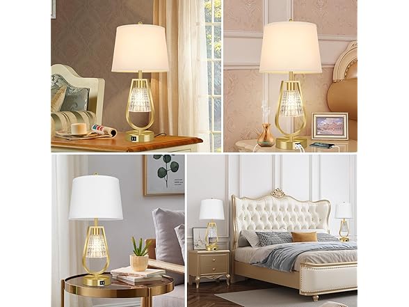 VerRon Set of 2 Touch Table Lamps