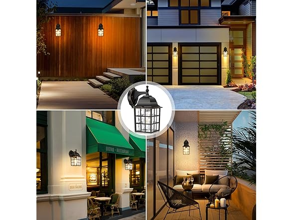 Brightever Dusk to Dawn Outdoor Wall Light Fixture 2Pack