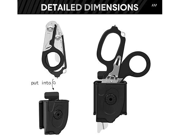 Trauma Shears Foldable Scissors Red