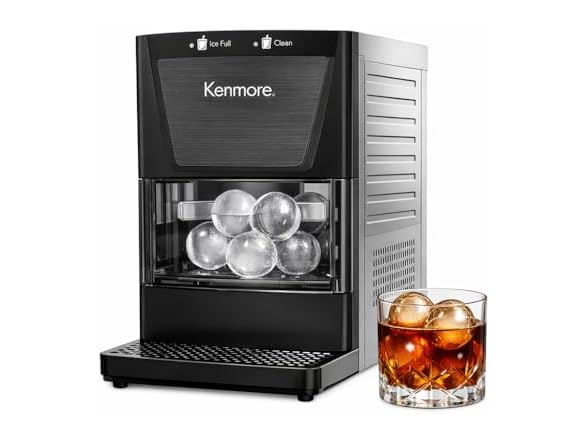 Kenmore Clear Sphere Ice Ball Maker Countertop