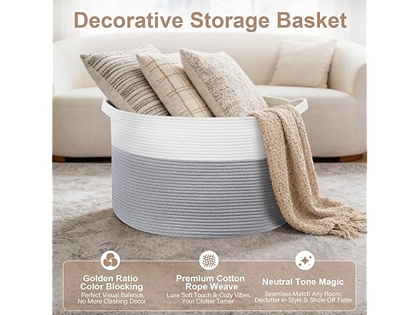 ClenClever Laundry Hamper Basket