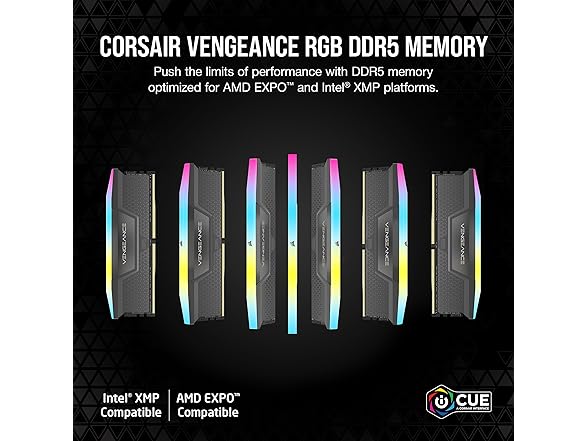 CORSAIR Vengeance RGB DDR5 32GB Memory