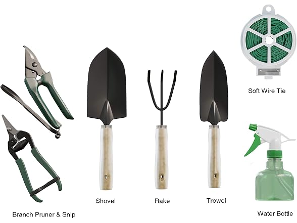 Pure Garden 8-Piece Garden Hand Tool Set