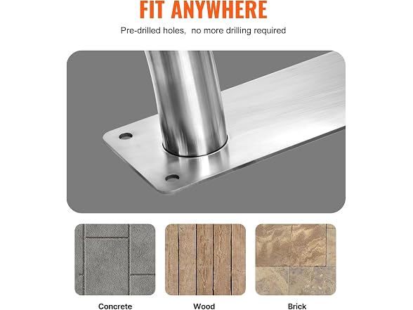 Pool Handrail, 2 PCS 30x30 in Railing