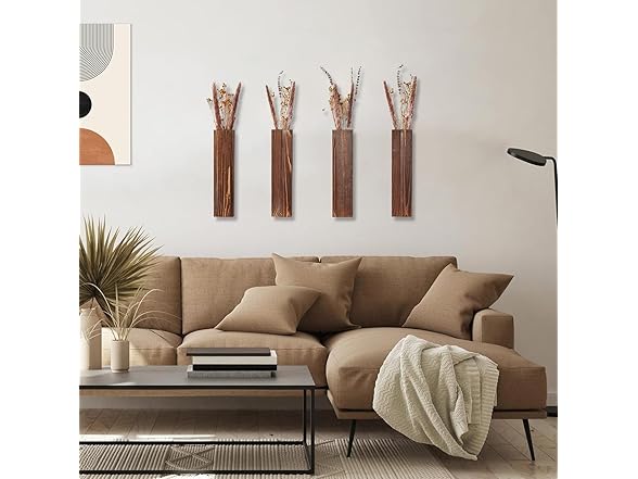 Wooden Wall Planter Set of 4