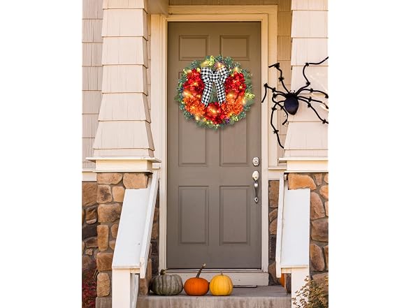 Vlorart 20" Fall Wreaths for Front Door,Fall Wrea