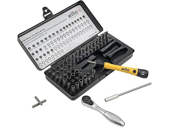 Wiha 75965 65pc System 4 ESD Ratchet & MicroBits Set