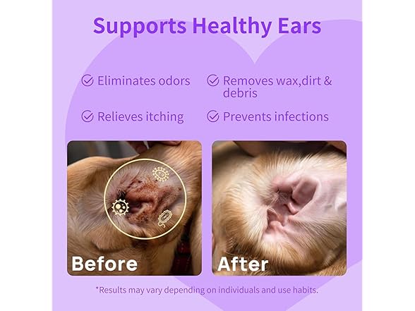 MIOSSZI Dog Ear Cleaner Finger Wipes for Dogs