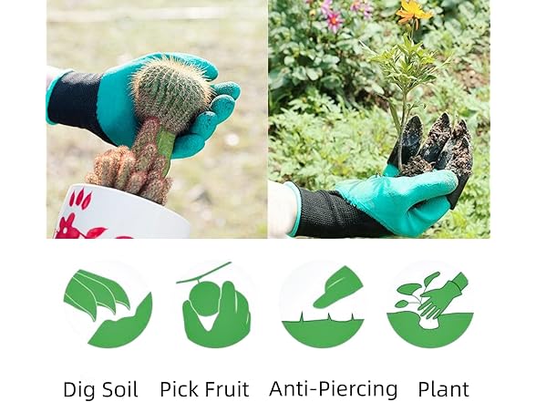 Fovakabo GAR-26 Garden Gloves with Claws