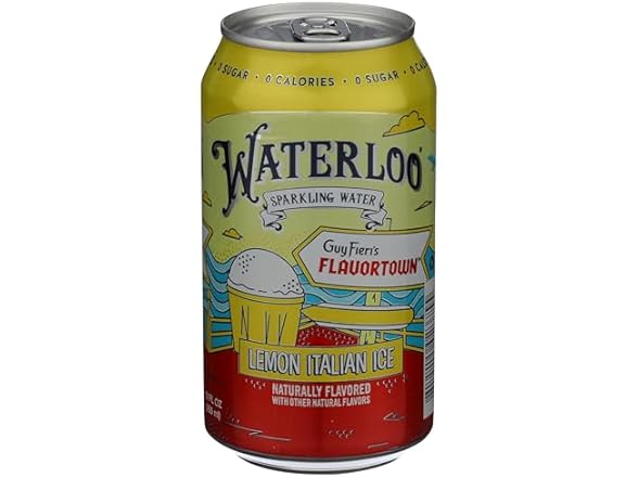 Waterloo Sparkling Water Lemon Italian Ice, 12 OZ