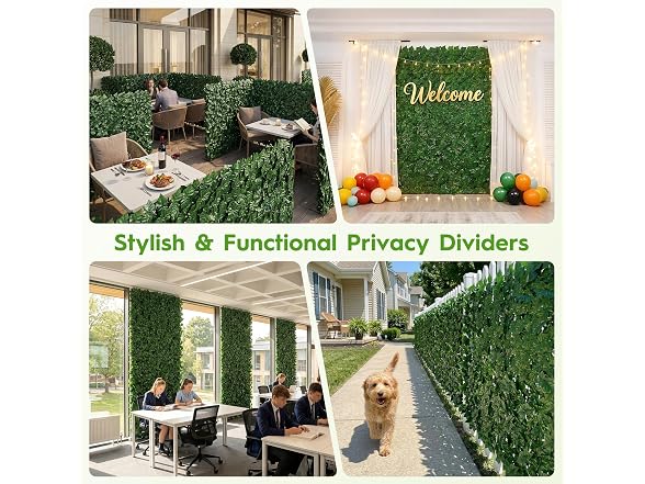 Bybeton Artificial Ivy Privacy Fence