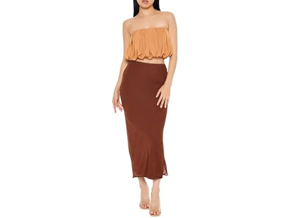 Forever 21 (M) Chiffon Midi Skirt