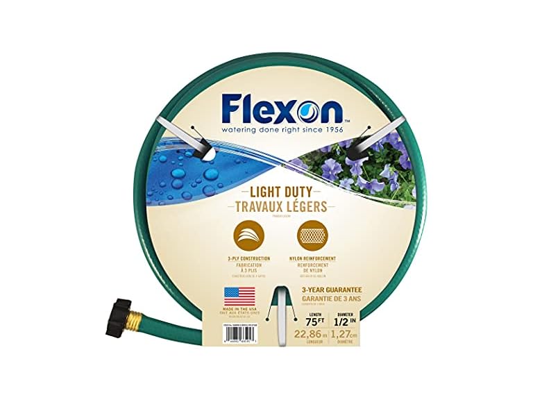 Flexon 1/2" x 75ft Light Duty Garden Hose