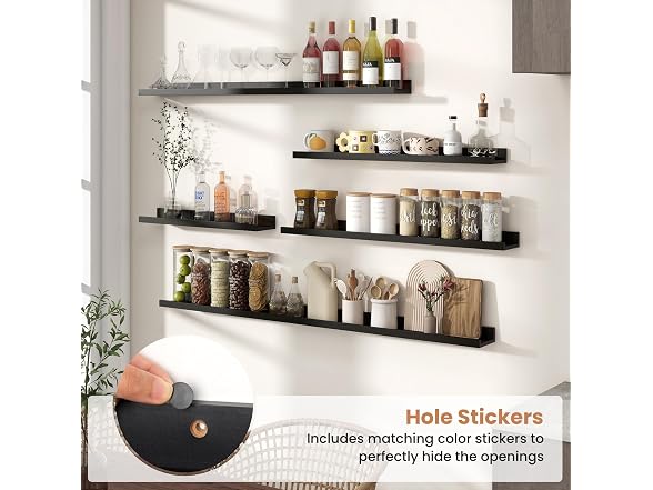 Fun Memories Picture Shelves 36" Black