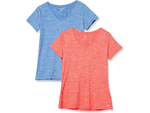 Coral Orange Space Dye/Light Blue Space Dye