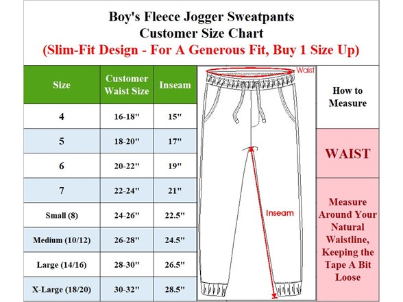 Boys Fleece-Lined Jogger Sweatpants