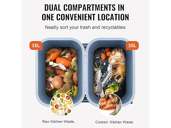 VEVOR Pull-Out Trash Can