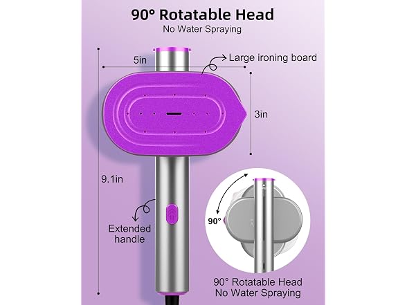 ELORTI Steamer for Clothes, Clothes Steamer Handheld 2 in 1