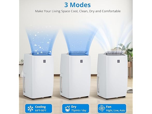 Vossfamul 12,000 BTU Portable Air Conditioner