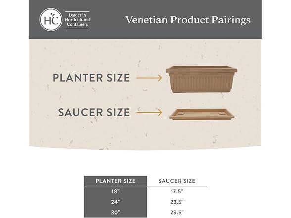 Venetian Window Planter Box w/Drain Plug