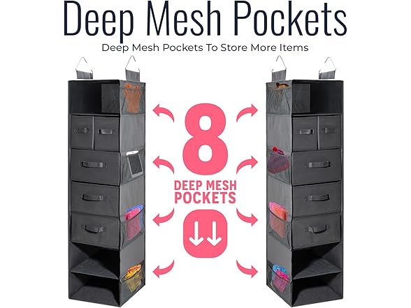 Hanging Closet Organizer w/ Drawers