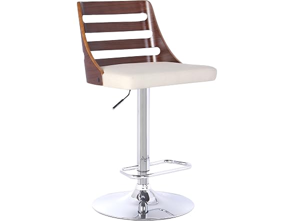 Armen Storm Barstool, Cream/Walnut