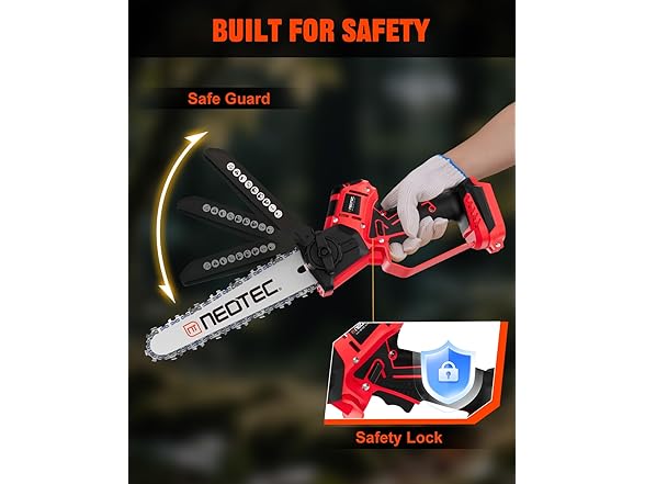 Mini Chainsaw Fits for Milwaukee M18 Battery, NEOTEC 6 Inch  (Open Box)