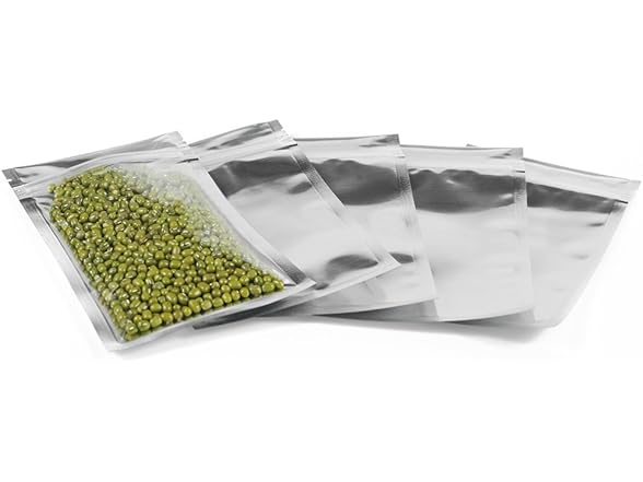 GooGou Resealable Zip Mylar Bag Food
