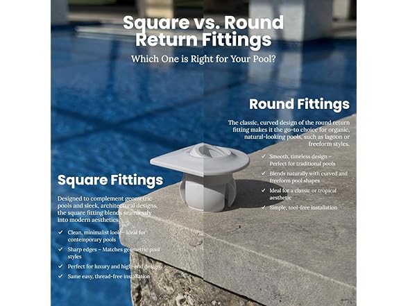 Streamline Pool Return Fitting Gray