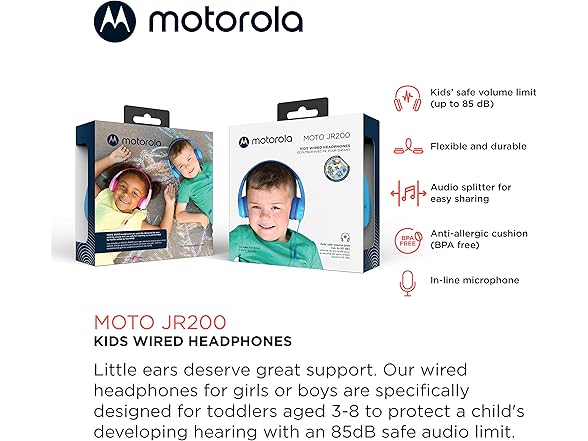 Motorola JR200 Headphones for Children