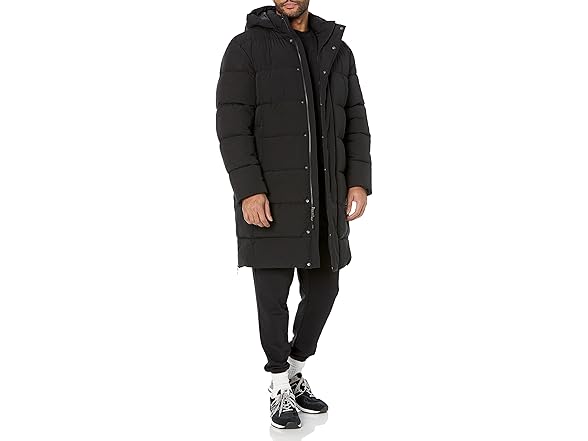 Amazon Essentials Mens Hooded Long Puffer Coat