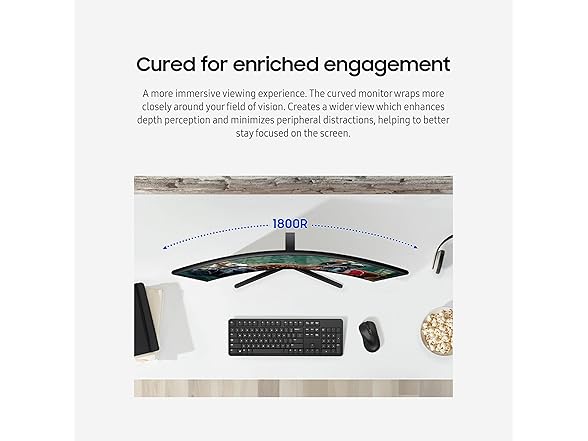 Samsung 24" FHD Curved Monitor | LS24D366GANXZA