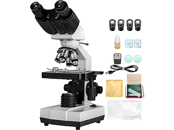 Binocular Compound Microscope, 40X-2500X