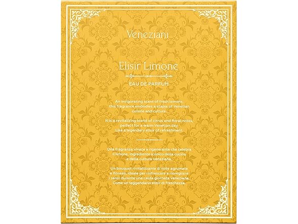 VENEZIANI Veneziani Elisir Limone - Italian Eau de