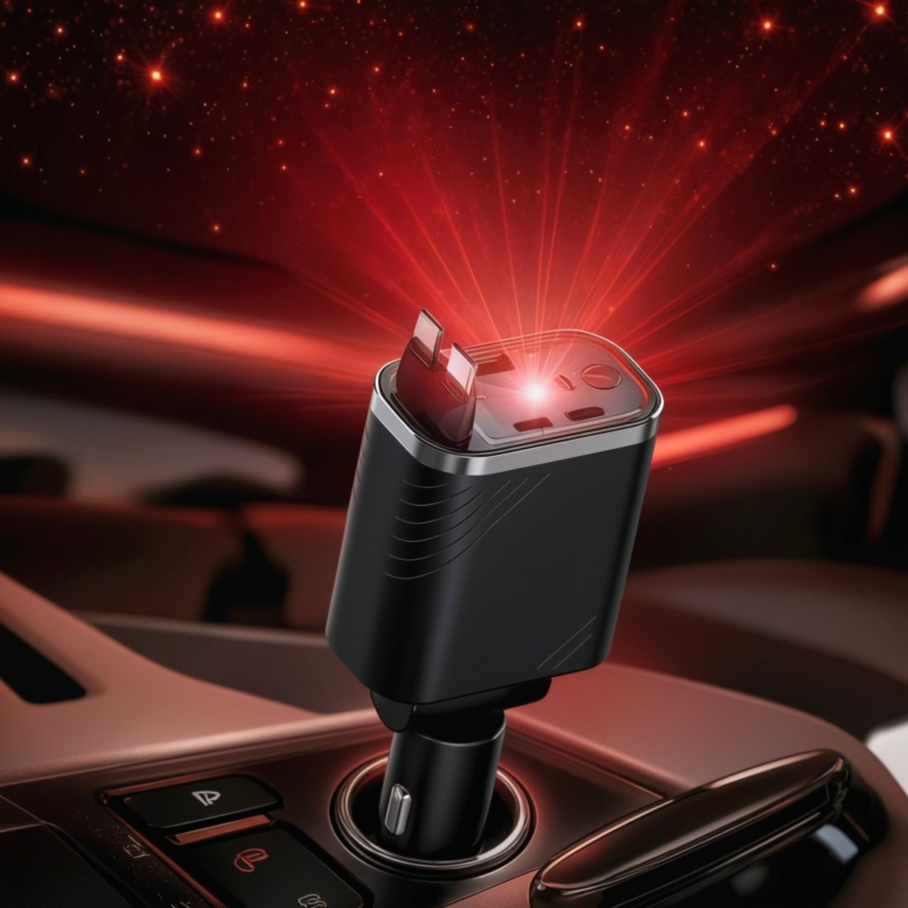5 in1 Retractable Car Charger - Gallery 8