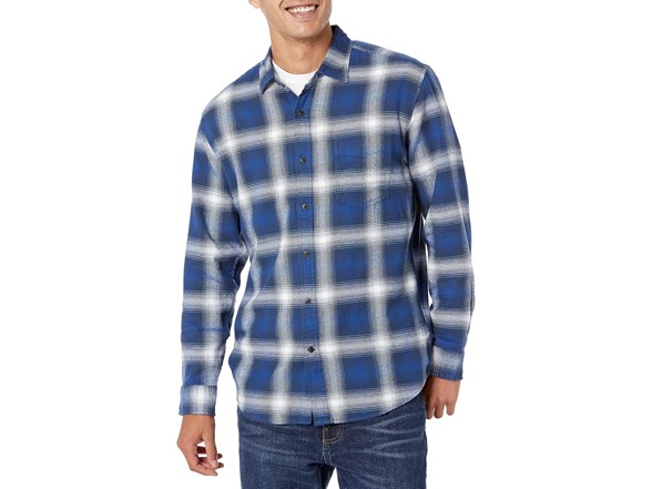 Blue White Large Plaid