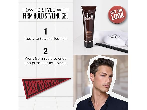 3Pk Mens Hair Styling Gel, Firm Hold