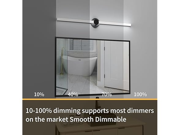 40" Rotatable LED Bathroom Light