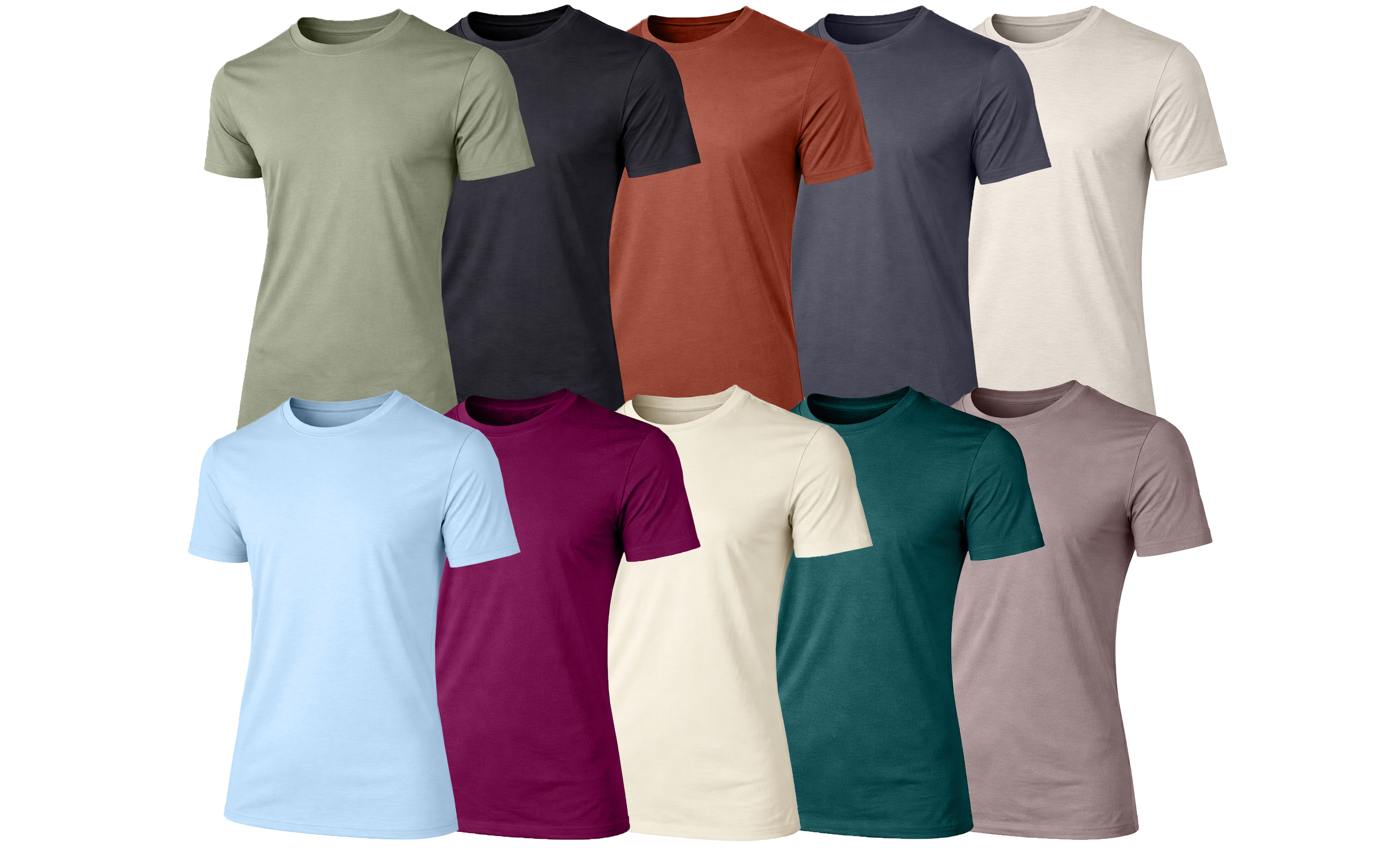 10Pk Mens S/S Fashion Rayon Tees - Gallery 6