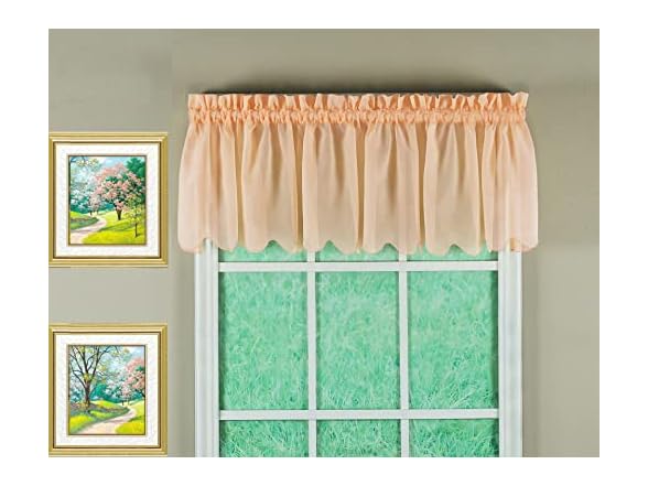 Today's Curtain Emelia Original Voile Valance 14"