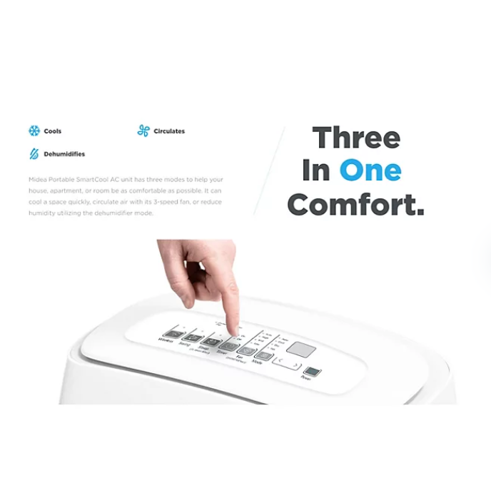 Midea 3-in-1 10000BTU Smart Portable AC - Gallery 18