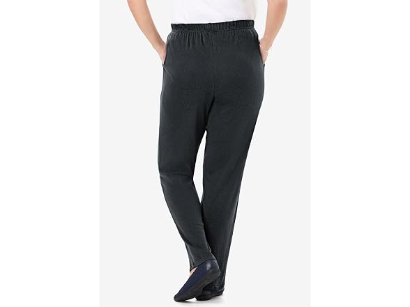Woman Within Women (2X) Pants Heather Charcoal