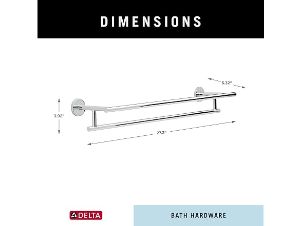 Delta 75925 Delta Towel Bar Chrome