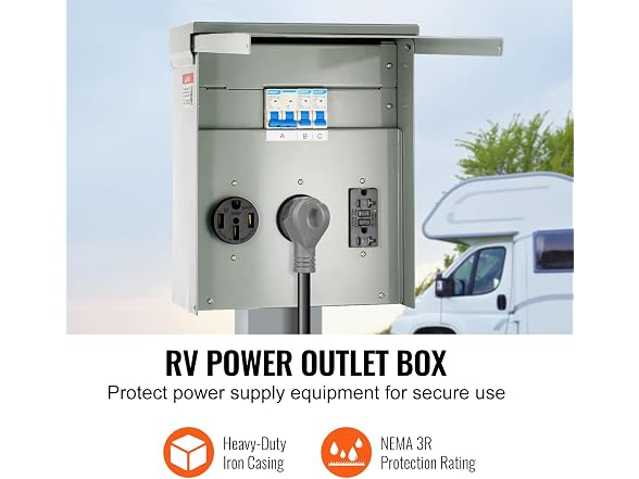VEVOR Temporary Power Outlet Panel