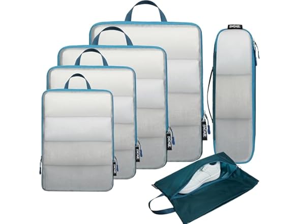 6 Pc Light Compression Packing Cubes