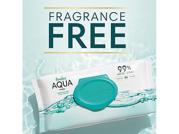 Pampers Aqua Pure Wipes 672ct