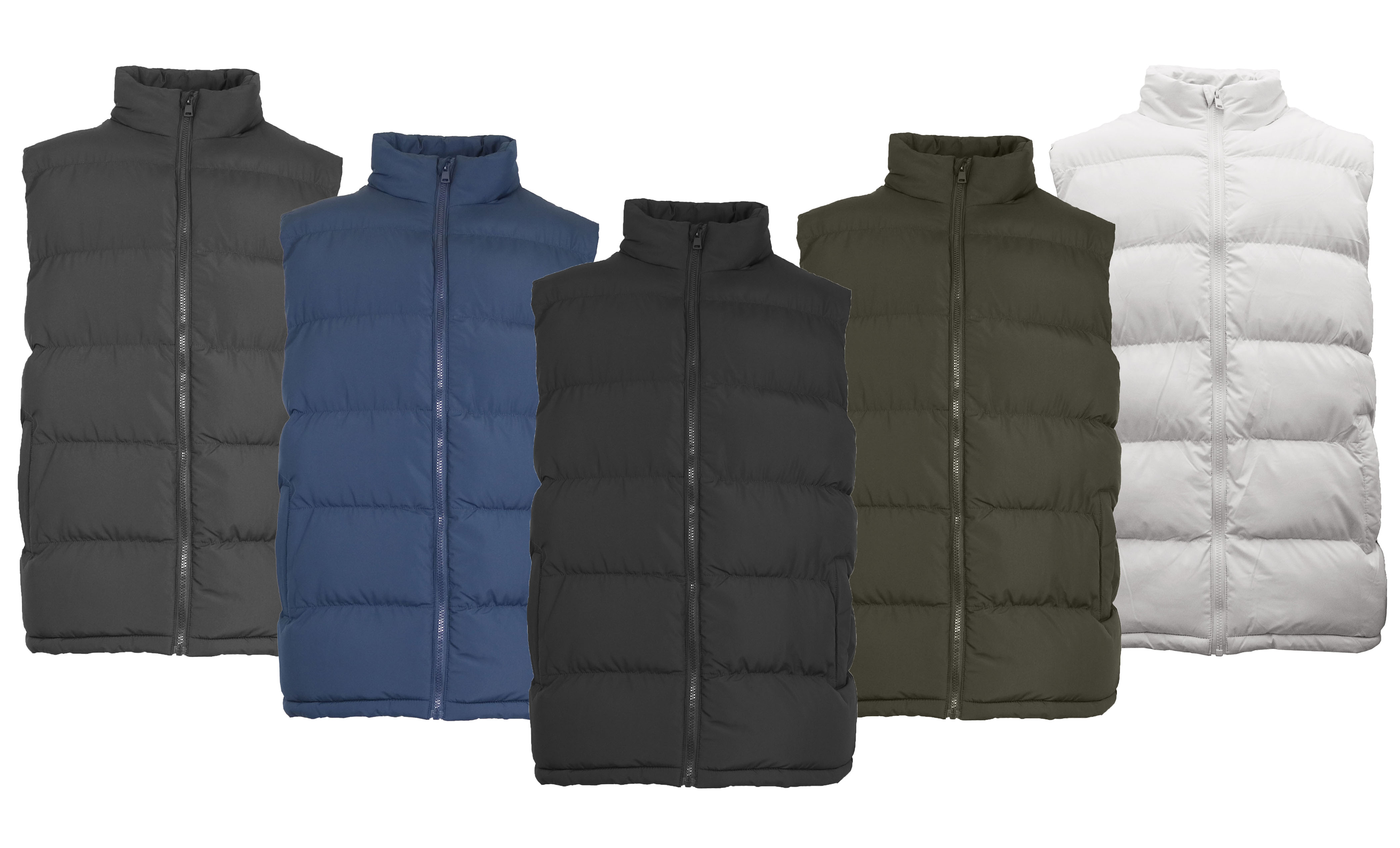 Mens Heavyweight Puffer Bubble Vest (S-2XL) - Gallery 12