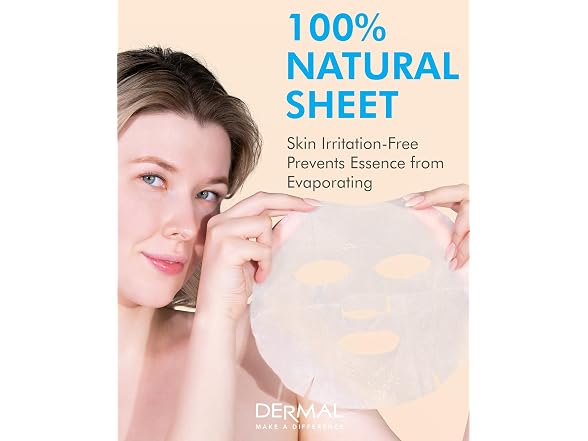 Dermal Mulberry Collagen Sheet Mask 10pk