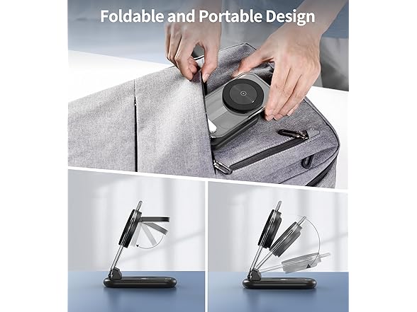 Mukiya 3 in 1 Magnetic Wireless Charging Station