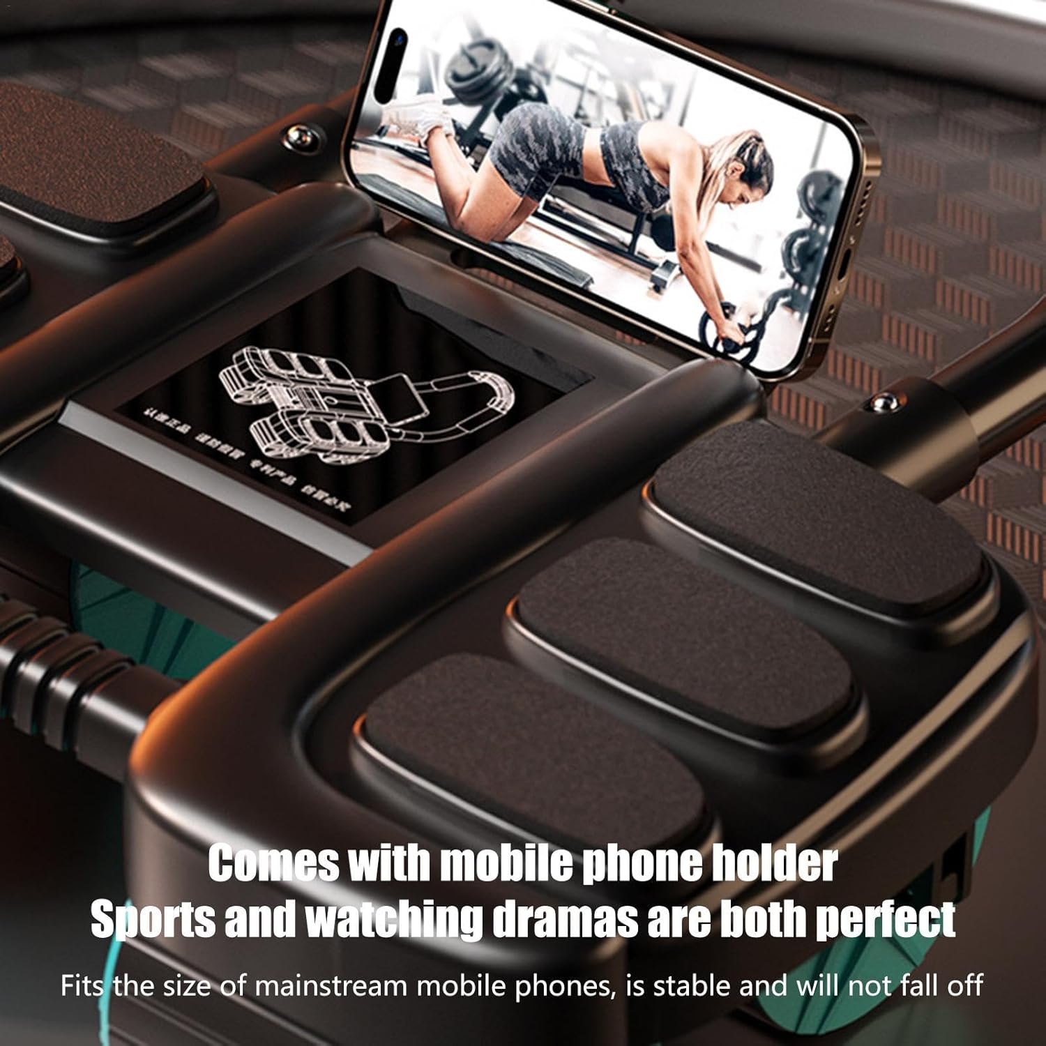 Automatic Rebound Ab Roller 4-Wheel - Gallery 7